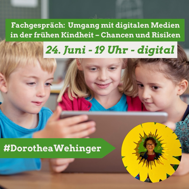 Fachgespräch: Umgang mit digitalen Medien in der frühen Kindheit am 24.06.2024 um 19 Uhr digital