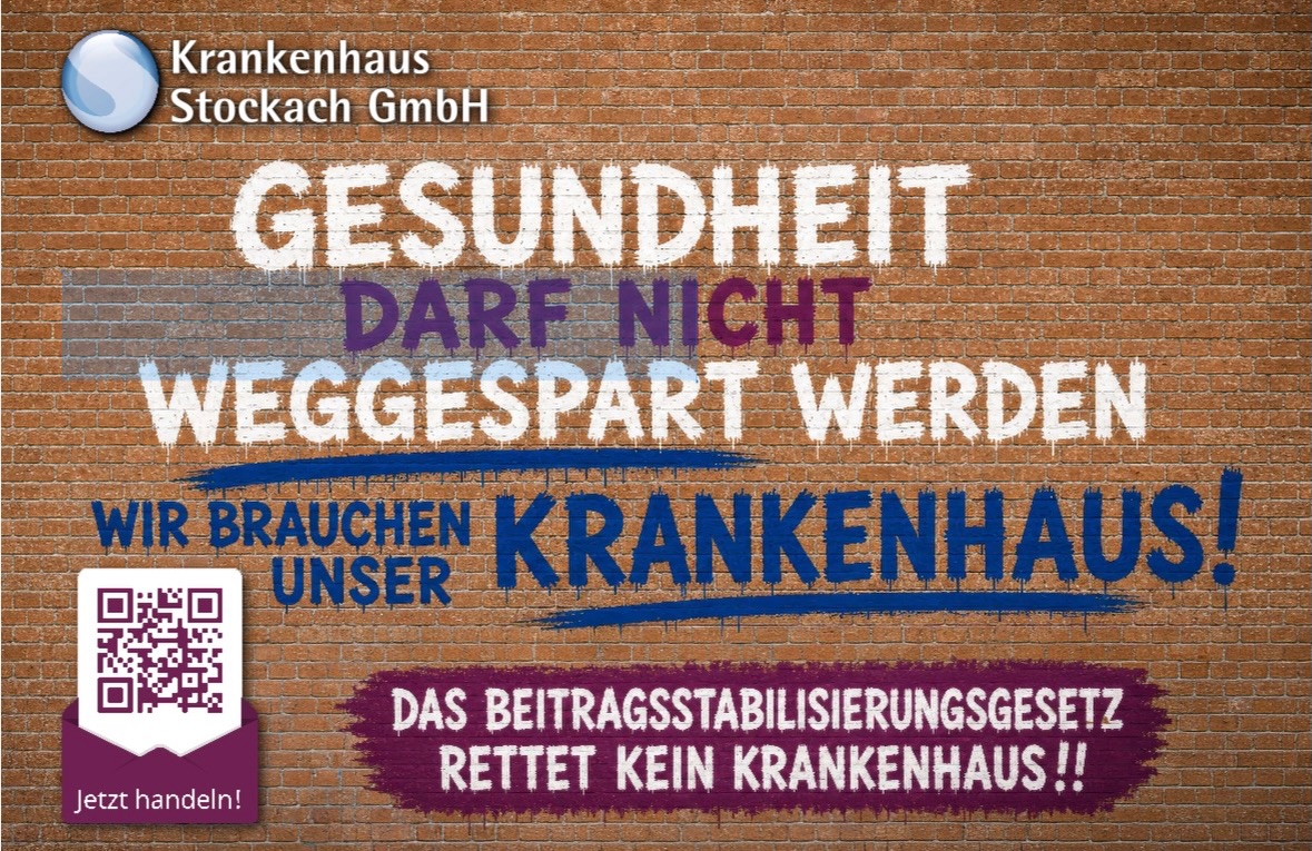 Gesundheit darf nicht weggespart werden! Wir brauchen unser Stockacher Krankenhaus!