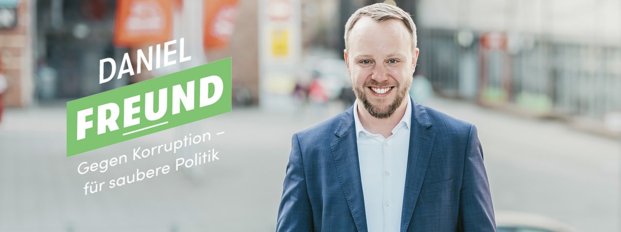 Der grüne Europaabgeordnete Daniel Freund: Gegen Korruption - für saubere Politik