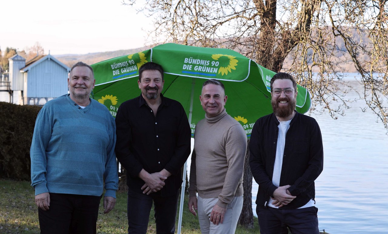Für den Gemeinderat Bodman-Ludwigshafen kandidieren: Christoph Leiz, Thomas Mähl, Thomas Blietschau, Sebastian Lindenmayer. Foto: Julia Mähl