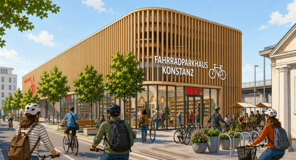Radstation am Bahnhofsplatz Grafik